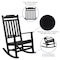 Flash Furniture Winston All-Weather Rocking Chair in Black Faux Wood JJ-C14703-BK-GG - alternate 8